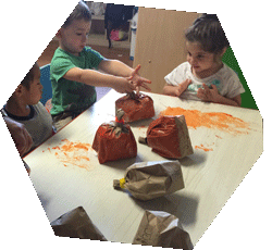 arts and crafts at Happy Bees Daycare